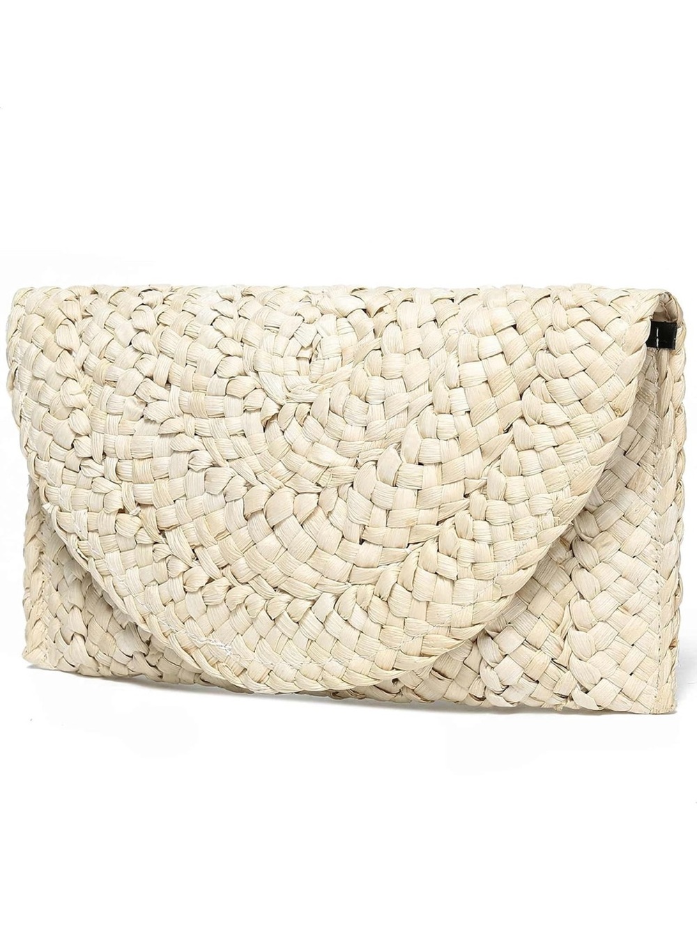 Woven Straw Purse Clutch